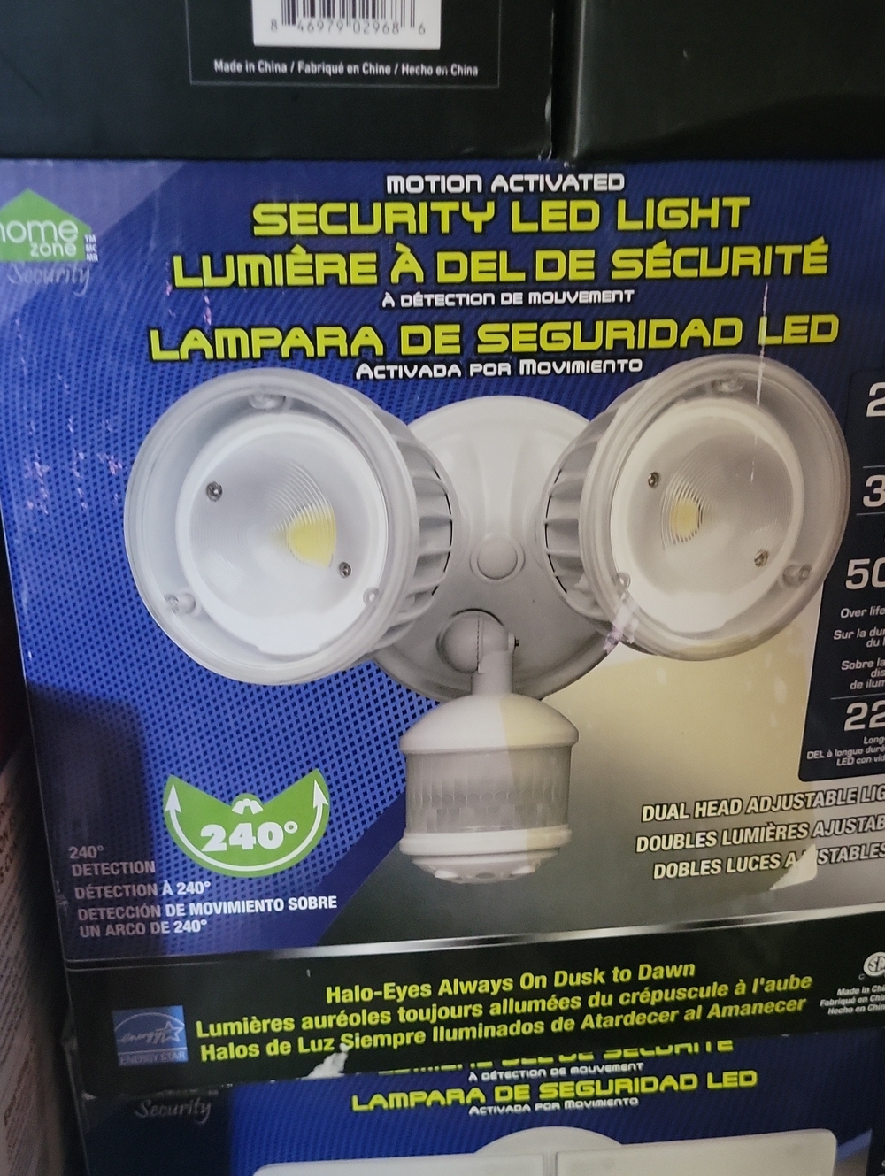 Motion Activated Security LED Light - White